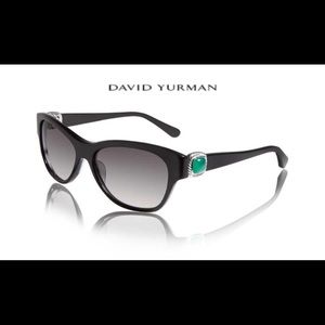 David Yurman Albion Sunglasses with Green Onyx Stones